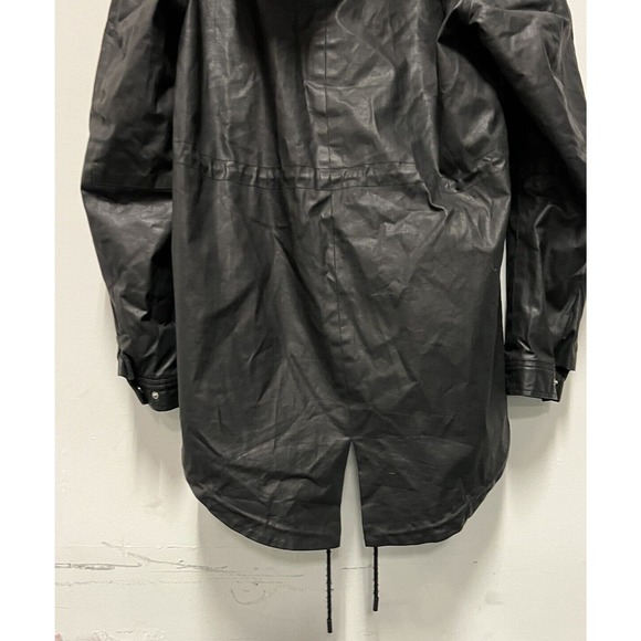 Men's Black Hooded Jacket - Picture 9 of 15